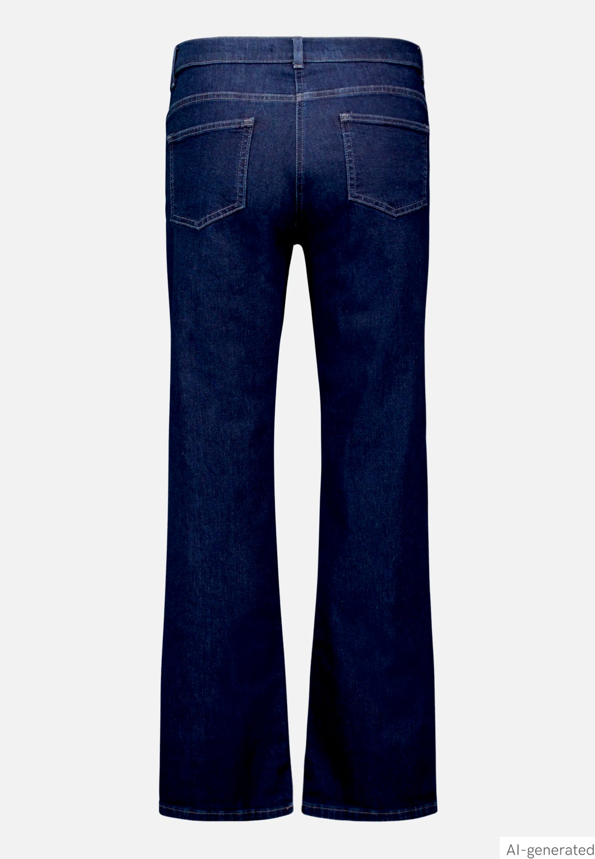 Betty Barclay Deep Blue Denim Women Wide-Leg Jeans with a Used Wash SKU: 6217-1980_8624 Image 05