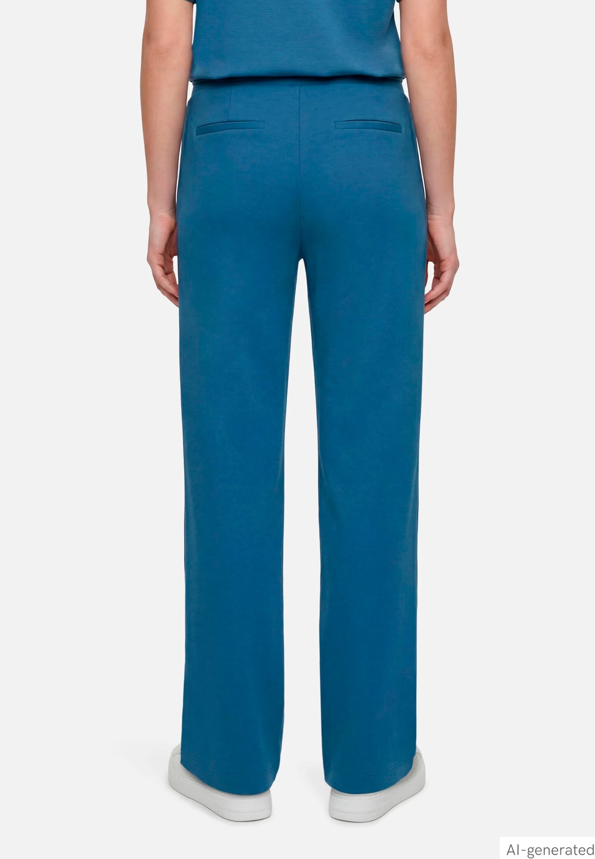 Betty Barclay Blue Horizon Women Wide-Leg Sweatpants with Elastic Waistband SKU: 6325-1659_8427 Image 03