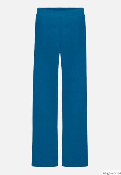 Betty Barclay Blue Horizon Women Wide-Leg Sweatpants with Elastic Waistband SKU: 6325-1659_8427 Image 04