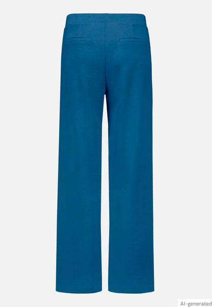 Betty Barclay Blue Horizon Women Wide-Leg Sweatpants with Elastic Waistband SKU: 6325-1659_8427 Image 05