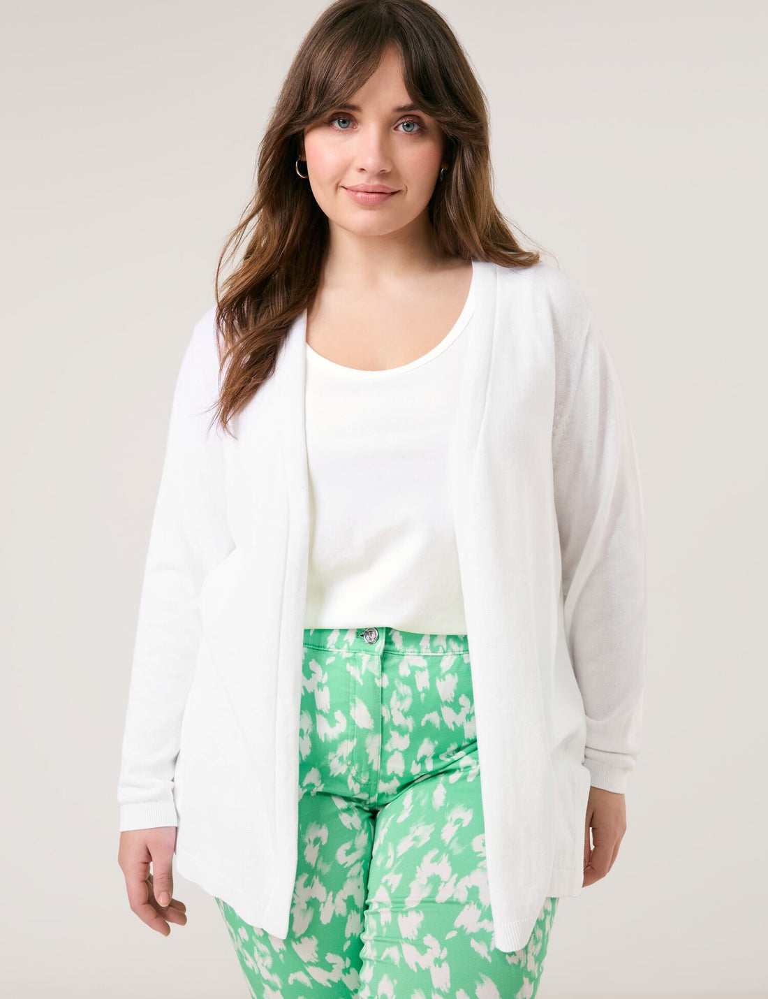 Samoon_Cardigan in a Cotton/Linen Knit_632605-25202_9600_01