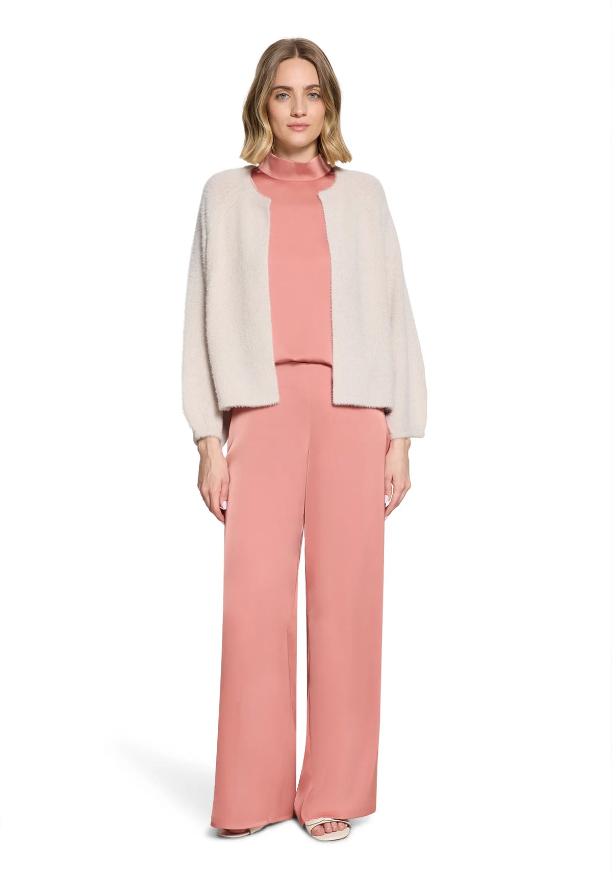 Betty Barclay Light Mahogany Women Marlene Trousers with Slit SKU: 6368-1196_4688 Image 03