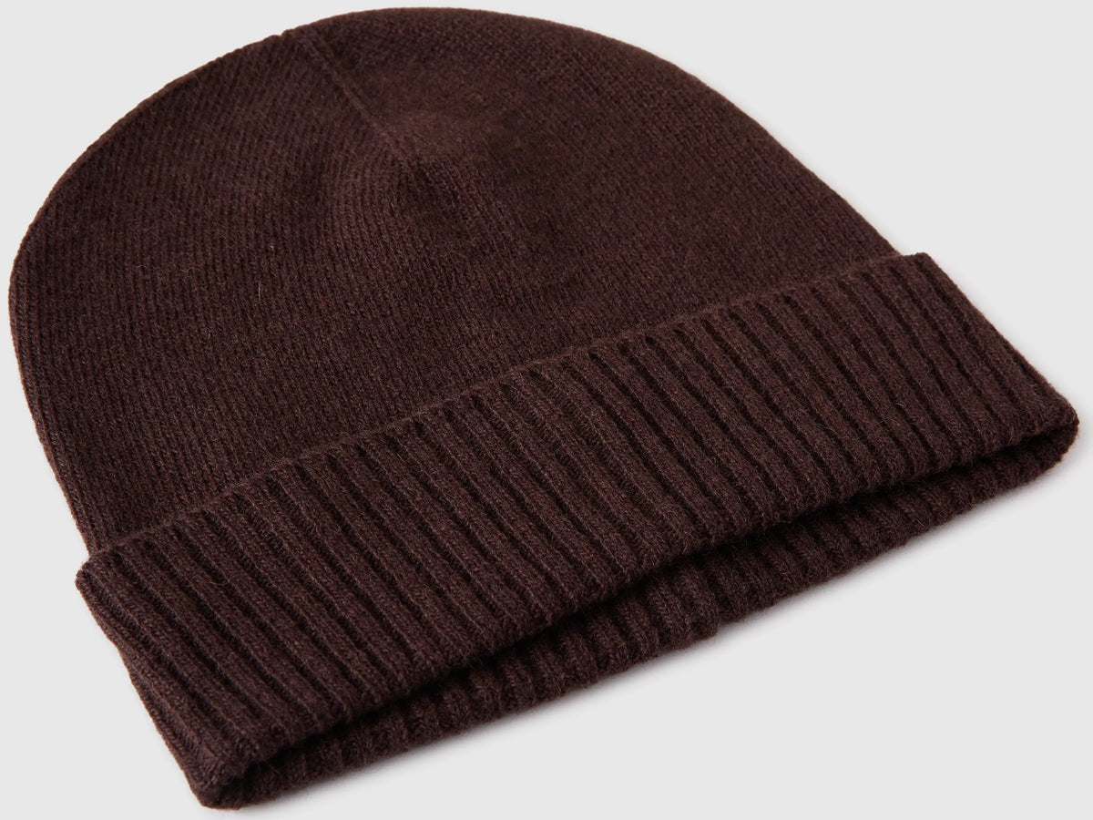 Benetton Dark Brown Women 100% Wool Hat SKU: 63UWVA00G_0G3 Image 03