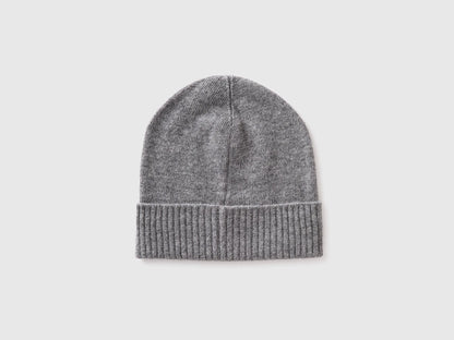 Benetton Dark Gray Women 100% Wool Hat SKU: 63UWVA00G_507 Image 02