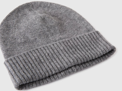 Benetton Dark Gray Women 100% Wool Hat SKU: 63UWVA00G_507 Image 03