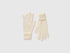 Benetton Creamy White Women 100% Wool Gloves SKU: 63UWVG002_000 Image 01