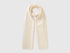 Benetton Creamy White Women 100% Wool Scarf SKU: 63UWVU00K_000 Image 01