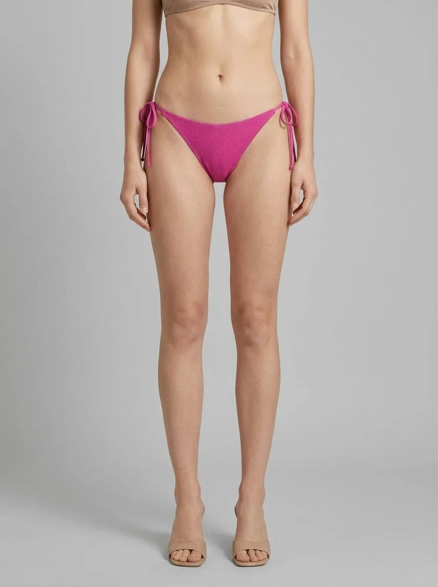 Women Secret Pink Women Pink Classic Strappy Shimmer Bikini Bottoms SKU: 6463647_70 Image 00