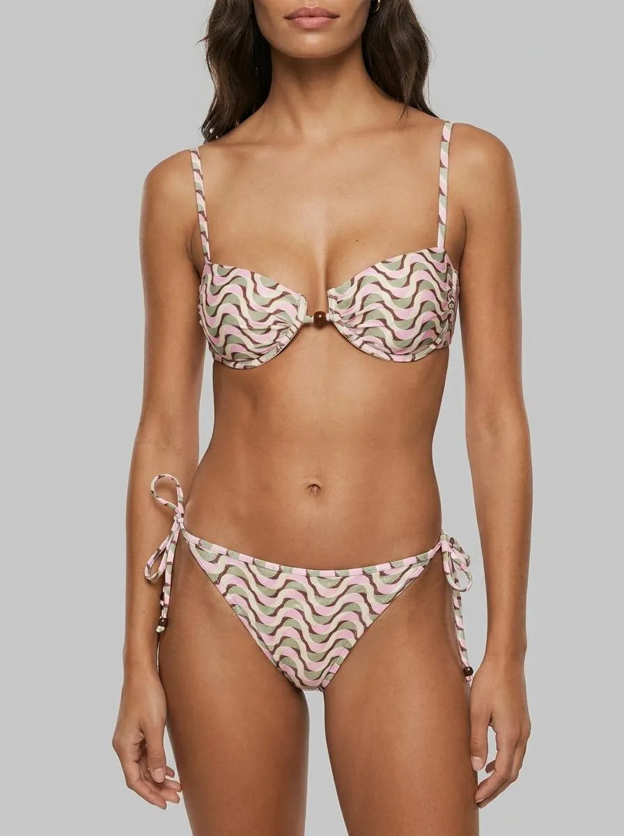 Women Secret_Multicoloured_Geometric Print Balconette Bikini Top in Different Cup Sizes_6483712_98_00