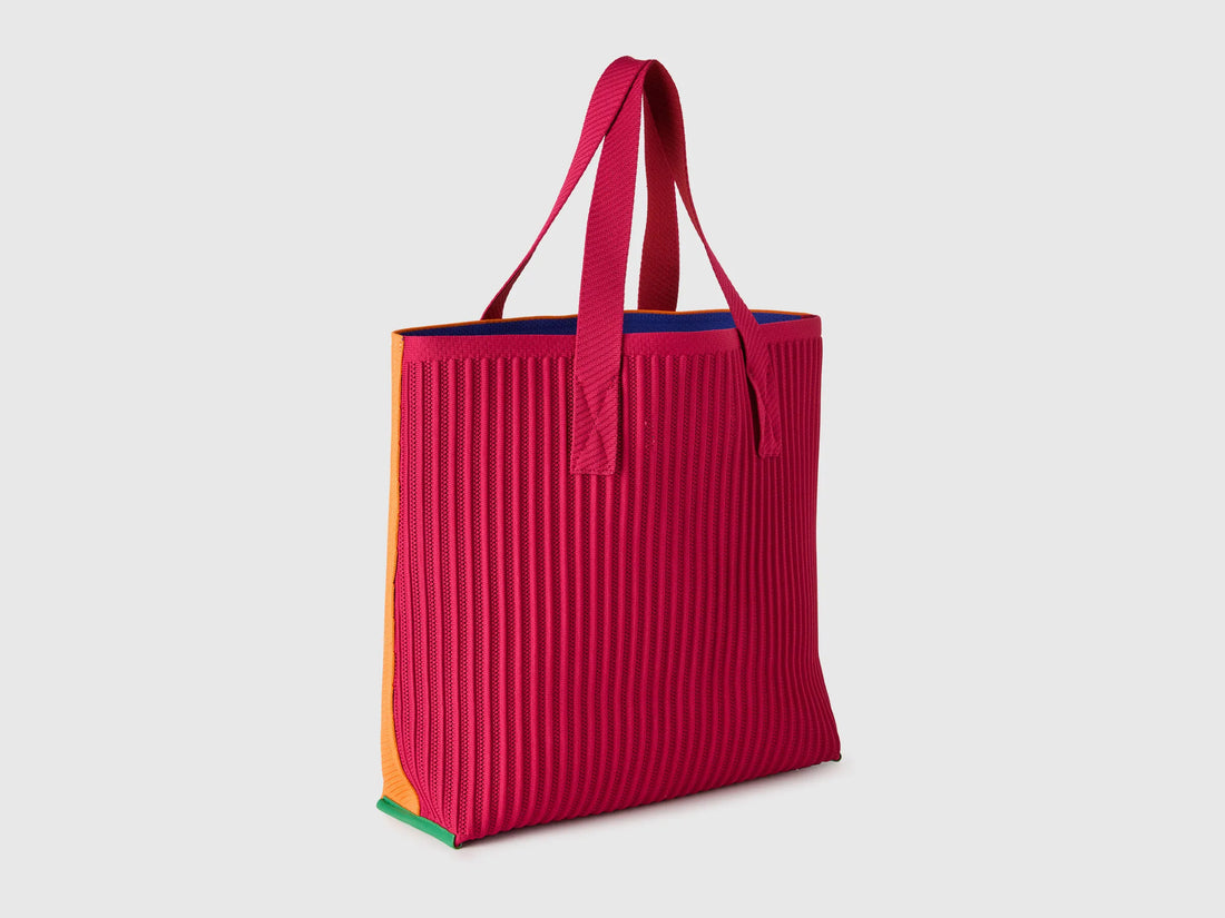 Benetton Orange Women Maxi Reversible Tote SKU: 64I8VY02E_903 Image 02