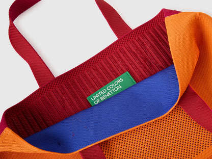 Benetton Orange Women Maxi Reversible Tote SKU: 64I8VY02E_903 Image 03
