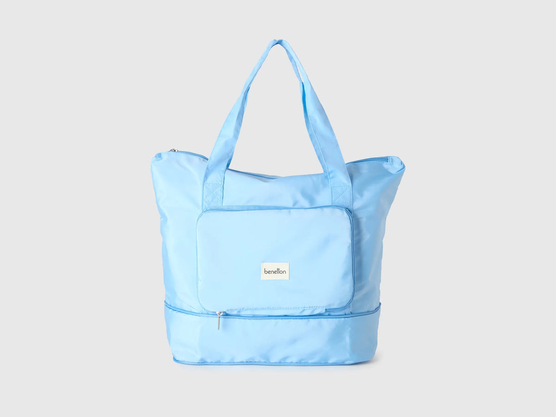 Benetton Light blue Men, Women Blue Resealable Bag SKU: 65KTVY02F_907 Image 01