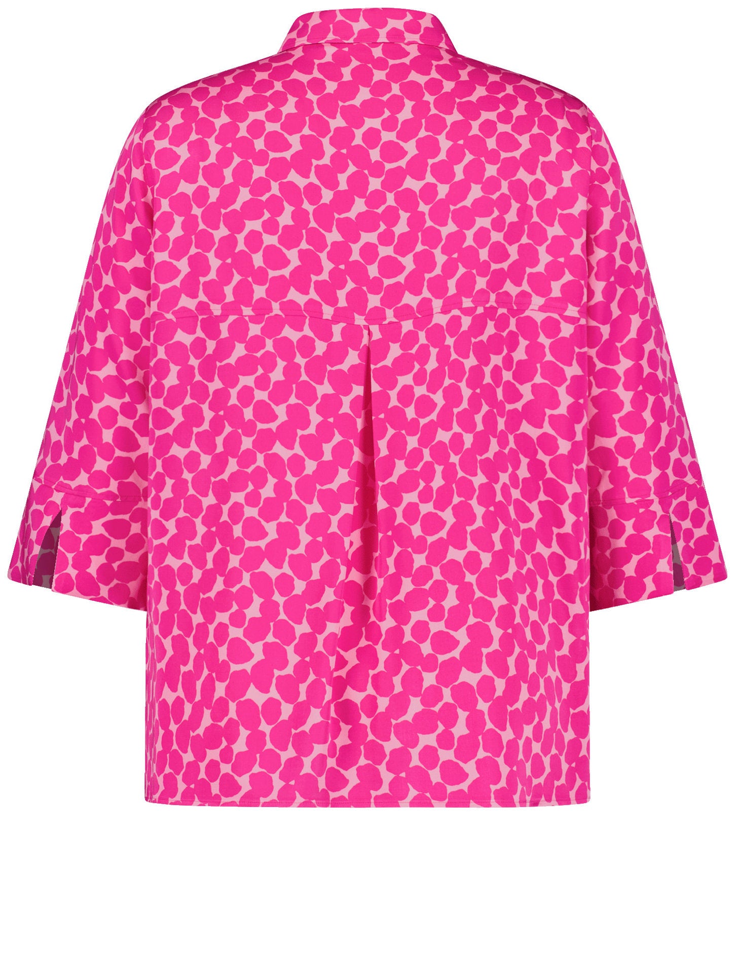 Samoon_Wide 3/4-Sleeve Blouse with a Polka Dot Print_660608-21117_3582_04