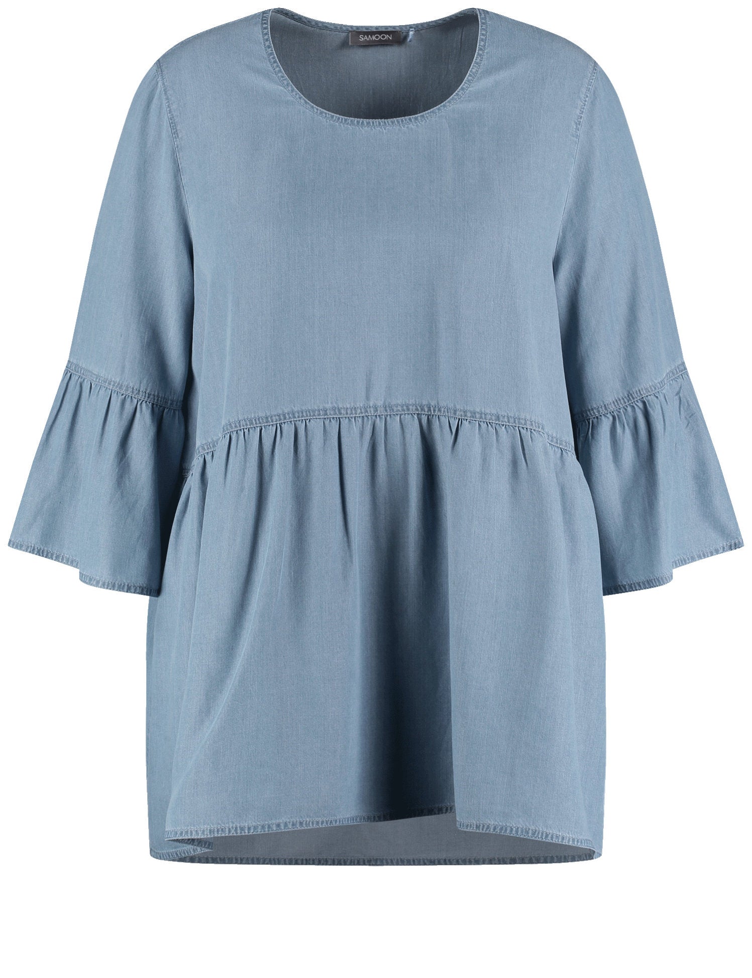 Samoon_Denim-Look Blouse with Flounces_660628-21128_8969_05