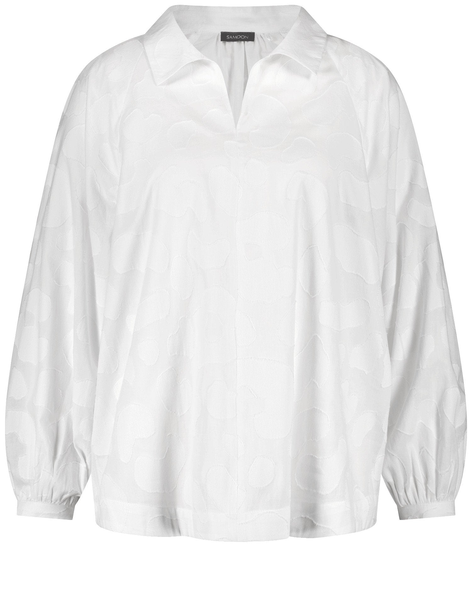 Samoon_Casual Cotton Jacquard Blouse_660631-21136_9600_04