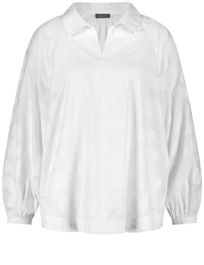 Samoon_Casual Cotton Jacquard Blouse_660631-21136_9600_04