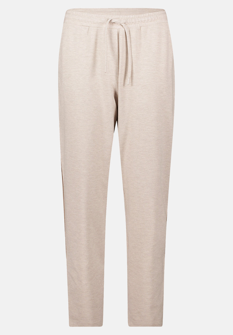 Betty Barclay_Dark Cream Melange_Pull-On Trousers with Tie Belt_6616-3480_1714_04