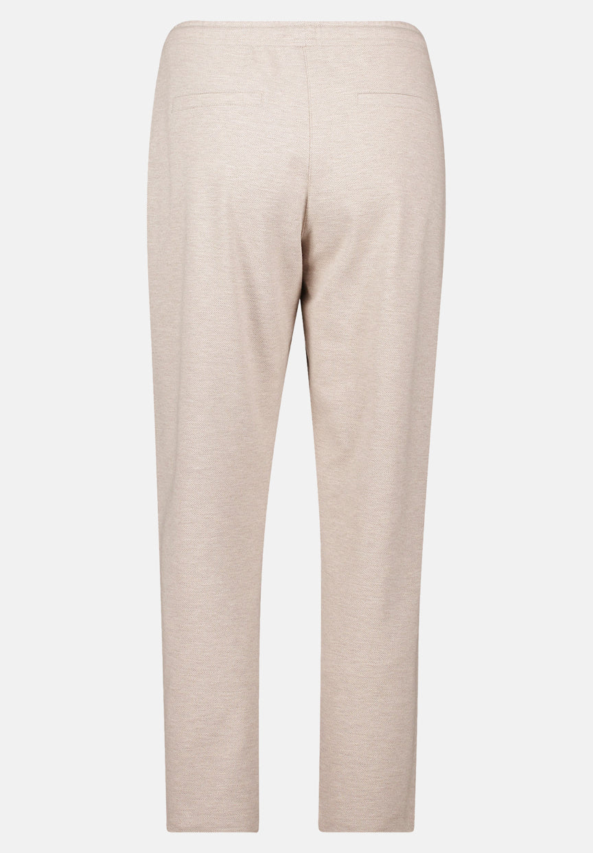 Betty Barclay_Dark Cream Melange_Pull-On Trousers with Tie Belt_6616-3480_1714_05