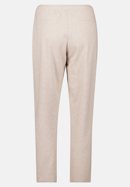 Betty Barclay_Dark Cream Melange_Pull-On Trousers with Tie Belt_6616-3480_1714_05