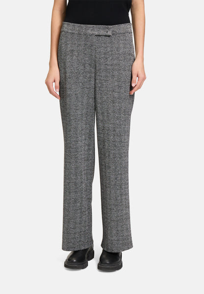 Betty Barclay_Black/Grey_Fabric Trousers with Lurex Thread_6628-3055_9893_02