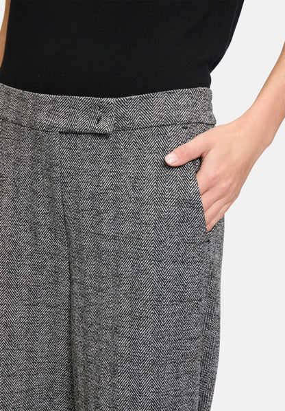 Betty Barclay_Black/Grey_Fabric Trousers with Lurex Thread_6628-3055_9893_06