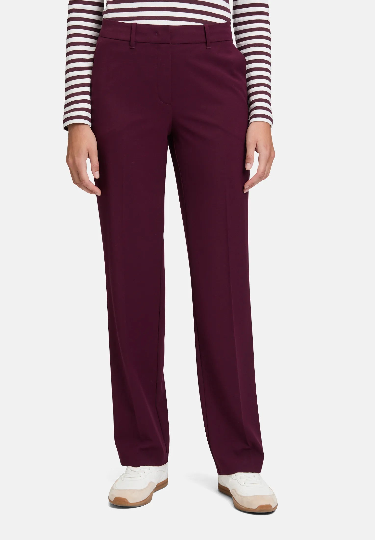 Betty Barclay_Dark Aubergine_Suit Trousers with Pockets_6635-3747_4685_02
