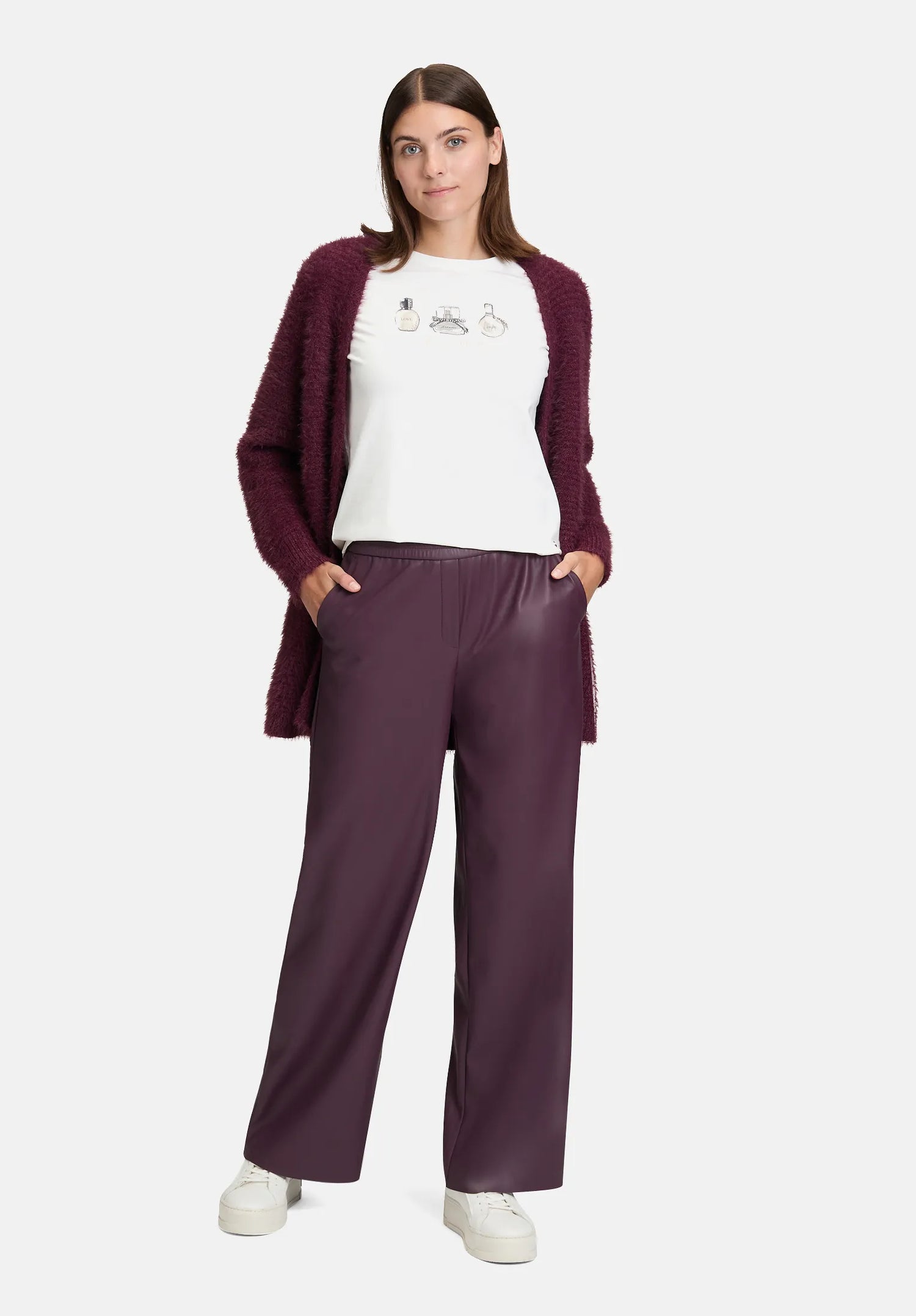 Betty Barclay_Dark Aubergine_Wide-Leg Pull-On Trousers_6640-3127_4685_02