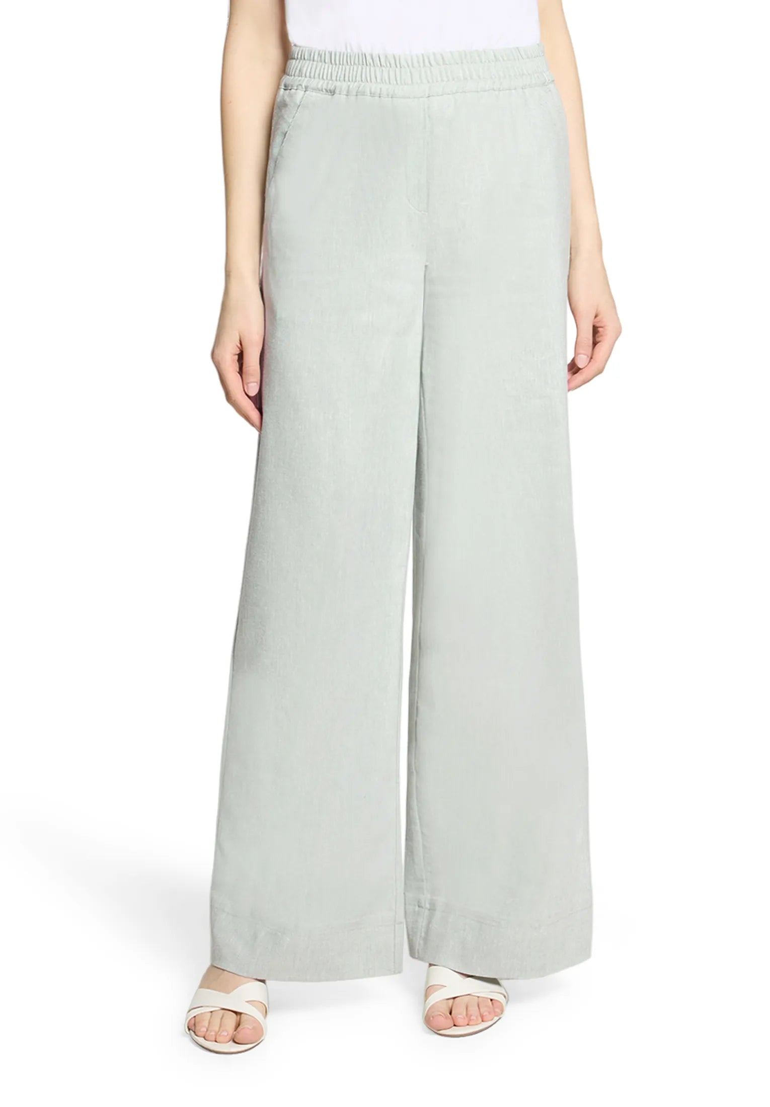 Betty Barclay Green/Cream Women Pants Casual 1/1 Length SKU: 6688-3206_5811 Image 01
