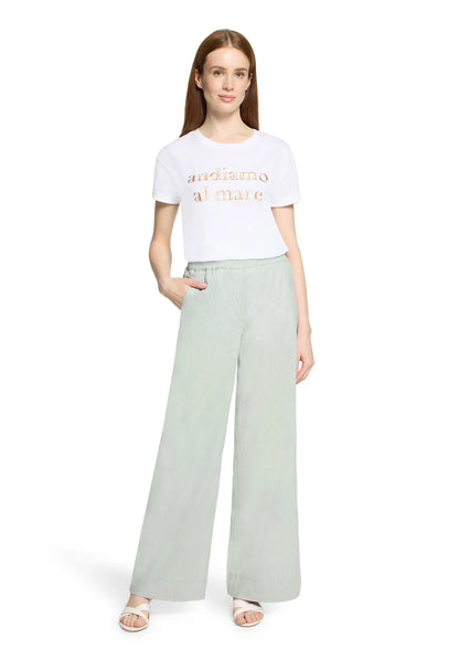 Betty Barclay Green/Cream Women Pants Casual 1/1 Length SKU: 6688-3206_5811 Image 02