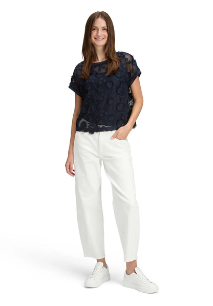 Betty Barclay White Denim Women Pants Casual 7/8 Length SKU: 6694-3381_1620 Image 02