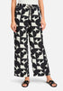 Betty Barclay Black/Cream Women Pull-On Trousers with Print SKU: 6703-3370_9812 Image 01