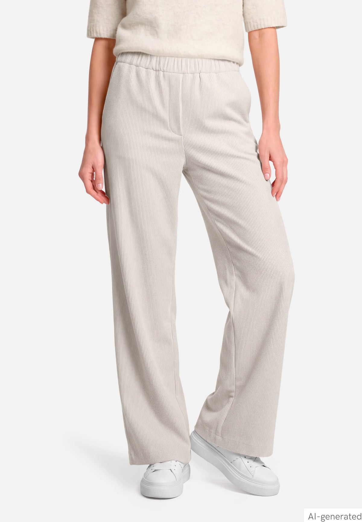 Betty Barclay White Sand Women Wide-Leg Pull-On Trousers SKU: 6712-3176_1032 Image 02