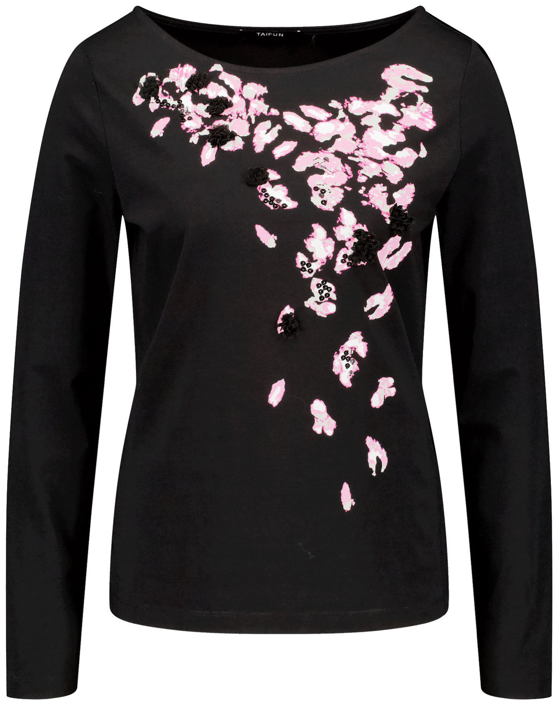 Embellished Long Sleeve Top Made Of Organic Cotton_02