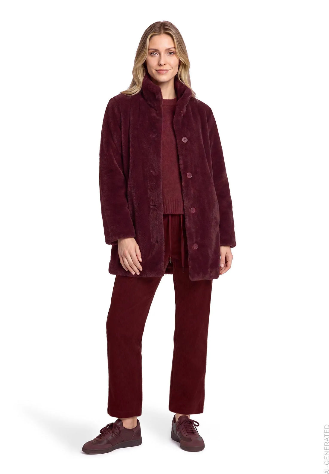 Betty Barclay Fall Burgundy Women Casual Trousers SKU: 6723-3650_4626 Image 02