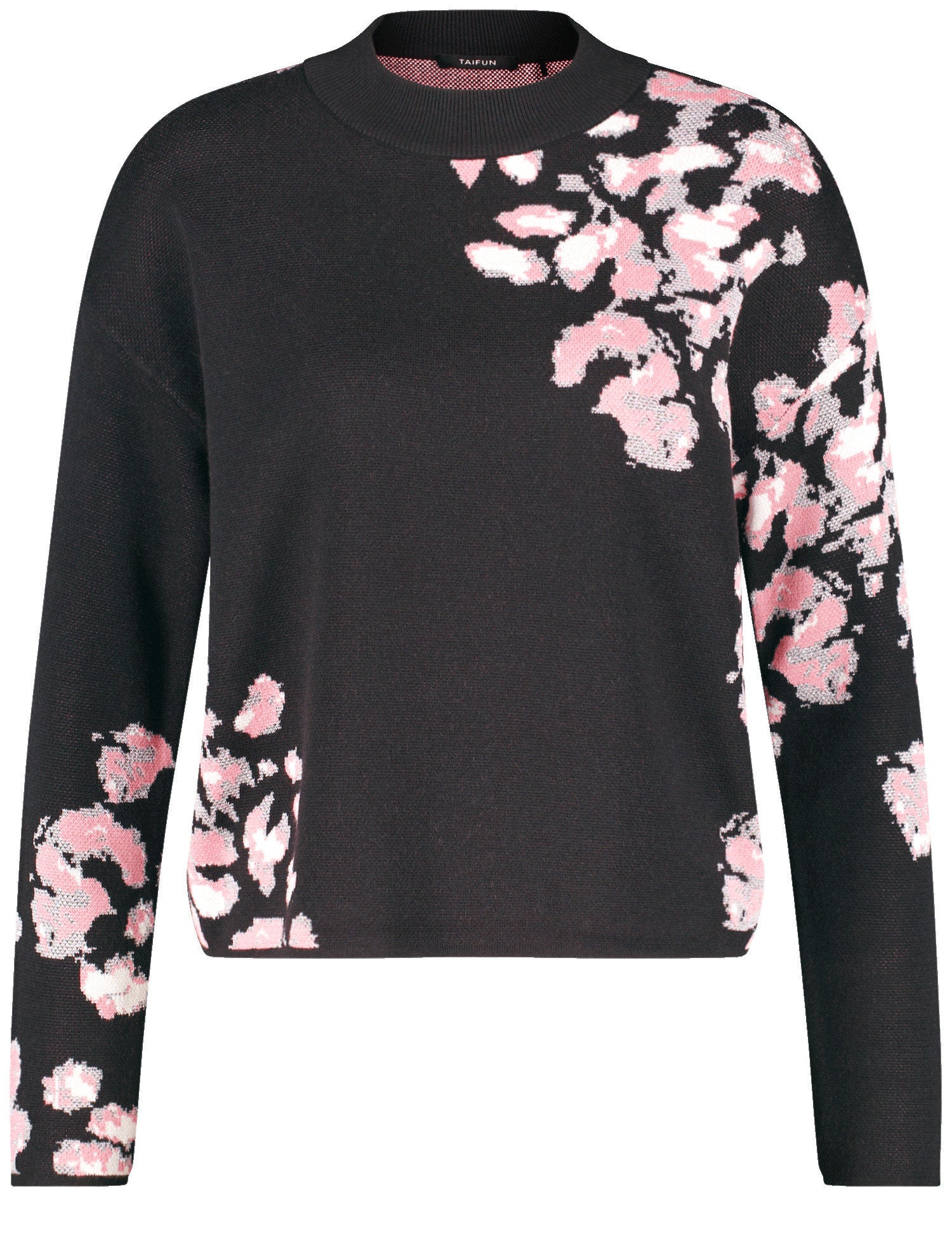 Jumper With Positioned Floral Jacquard_02