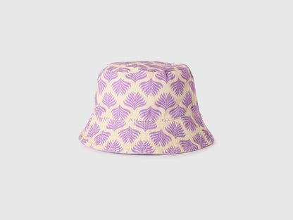 Benetton Lilac Boys Reversible Bucket Hat SKU: 674BRA00L_2P5 Image 02