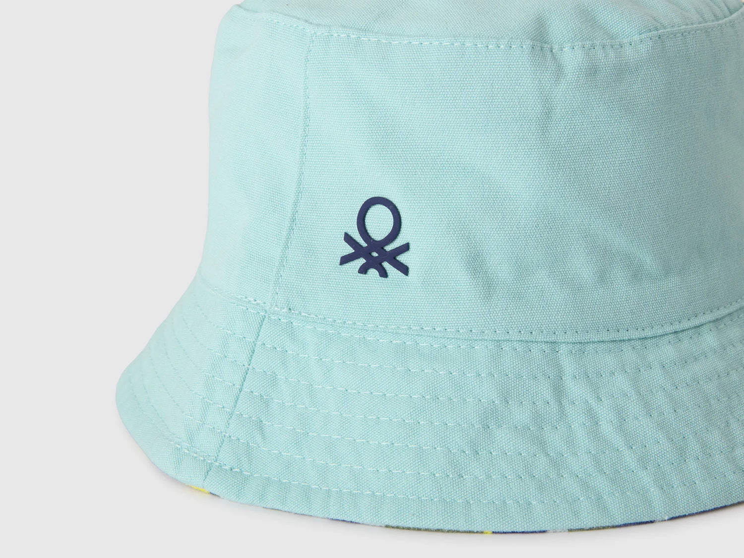 Benetton Light Green Boys Reversible Bucket Hat SKU: 674BRA00L_901 Image 03