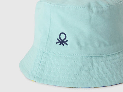 Benetton Light Green Boys Reversible Bucket Hat SKU: 674BRA00L_901 Image 03