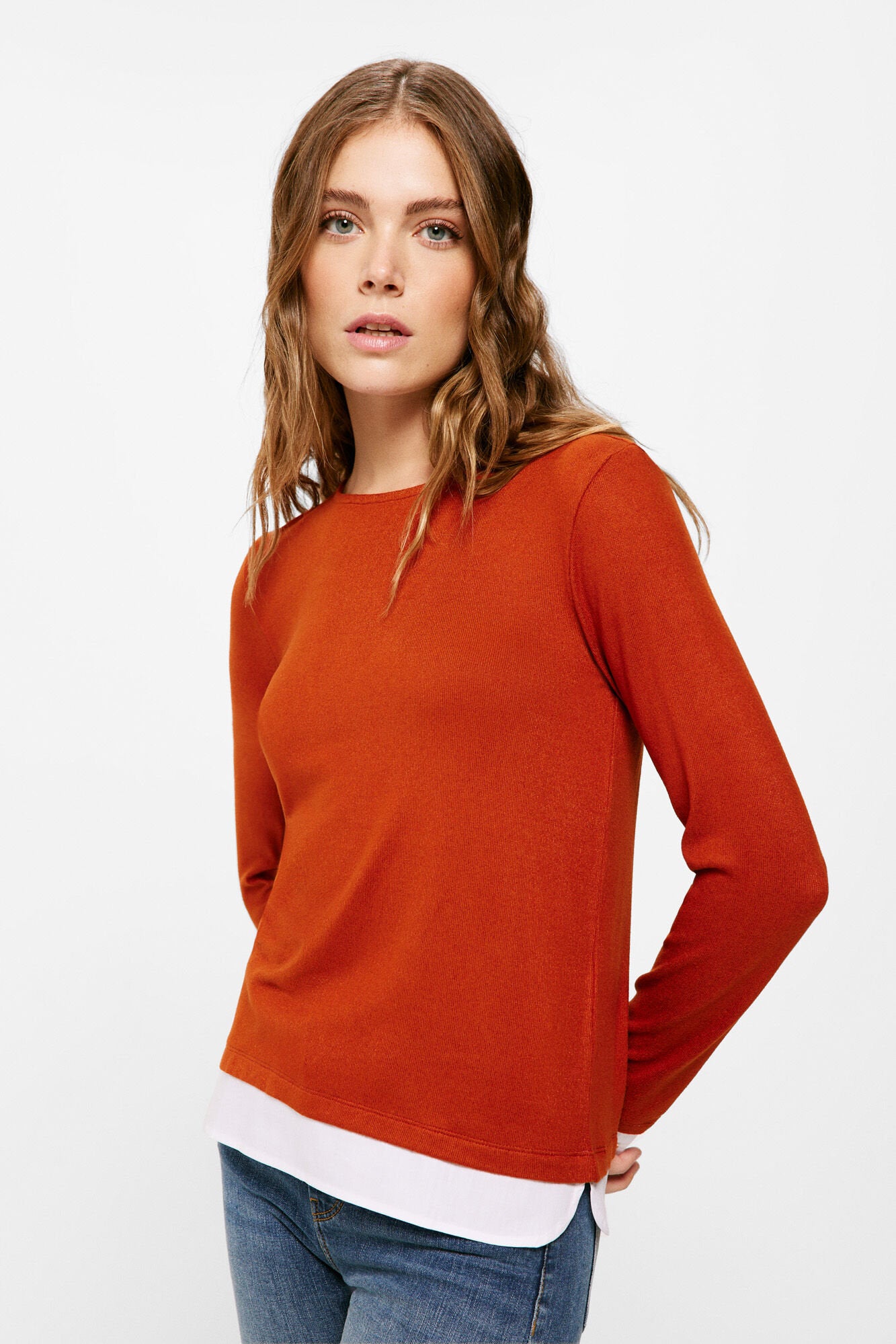 Long Sleeve T Shirt With Extended Hem_6765947_64_07