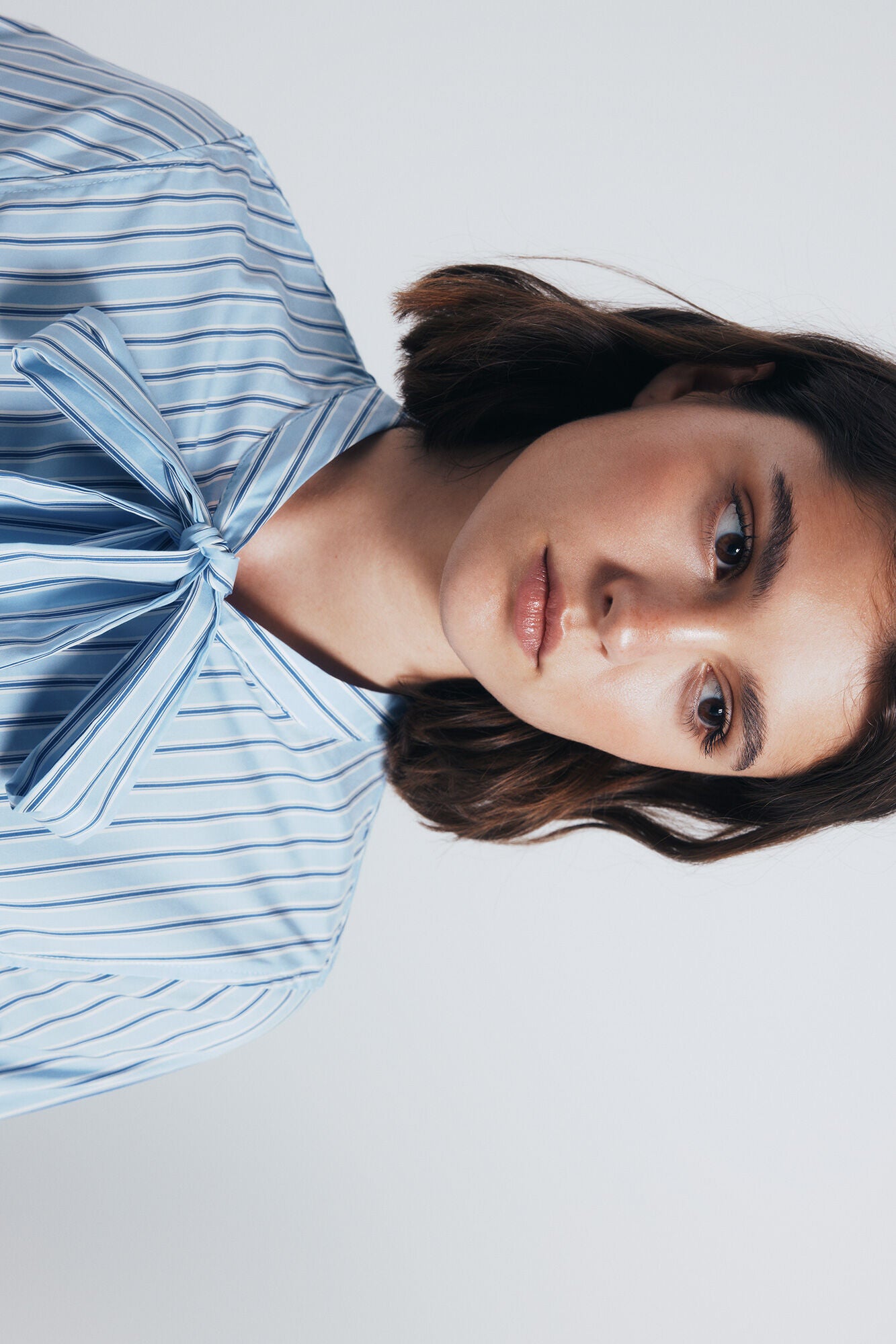 Springfield_Multi-Color_Striped Bow or Tie Neck Blouse_6792371_83_02