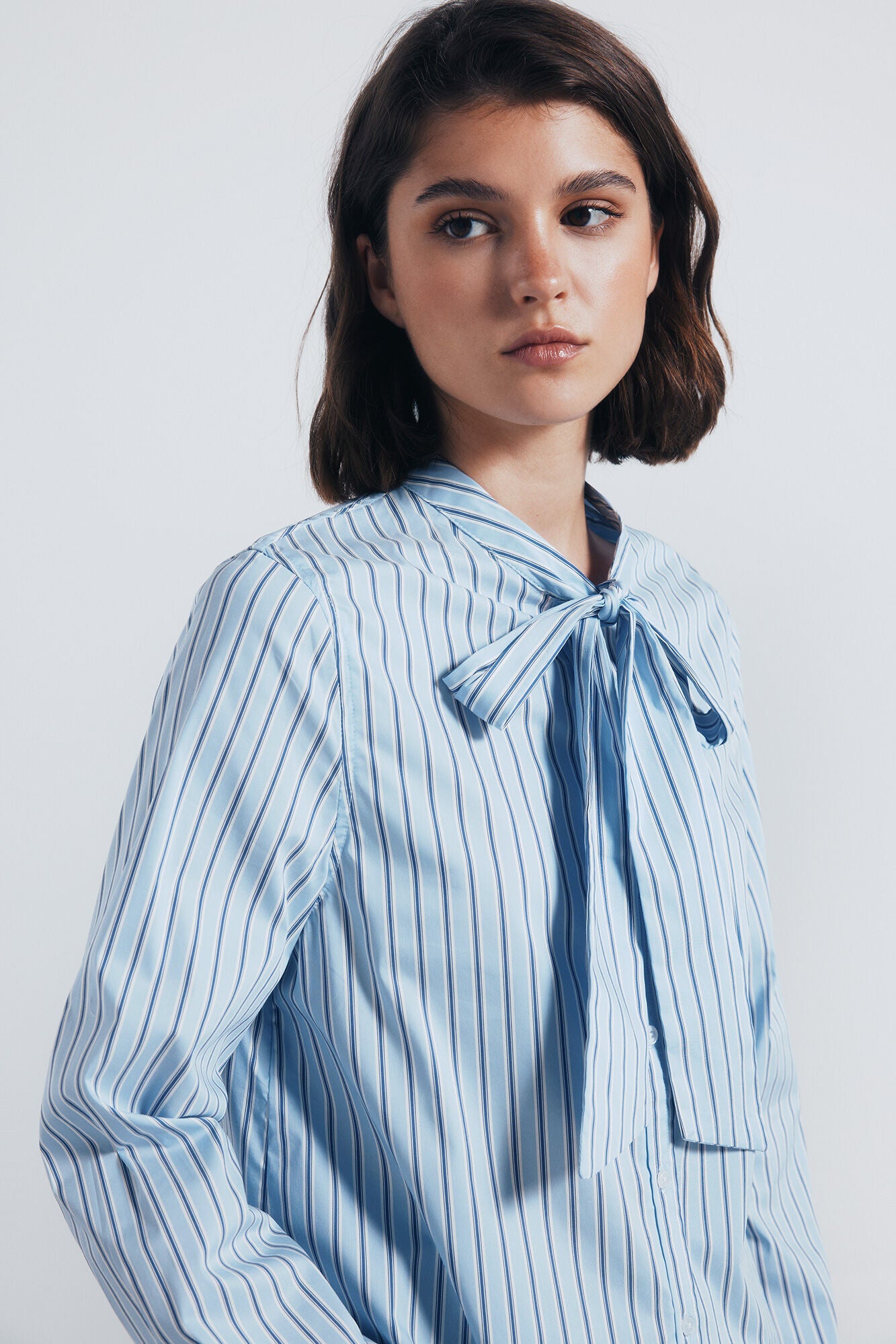 Springfield_Multi-Color_Striped Bow or Tie Neck Blouse_6792371_83_03