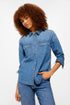 Denim Button Down Shirt With Pockets_6797702_14_01