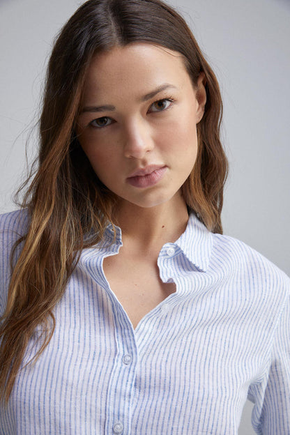 Springfield_Long Sleeve Cotton Linen Shirt_6799710_80_04