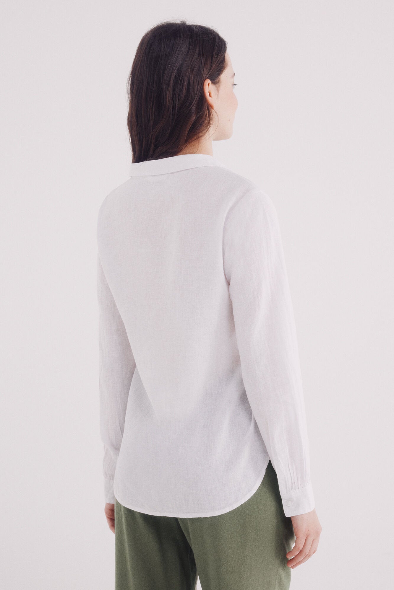 Springfield_Linen Linen Polo Shirt Blouse_6799712_99_04