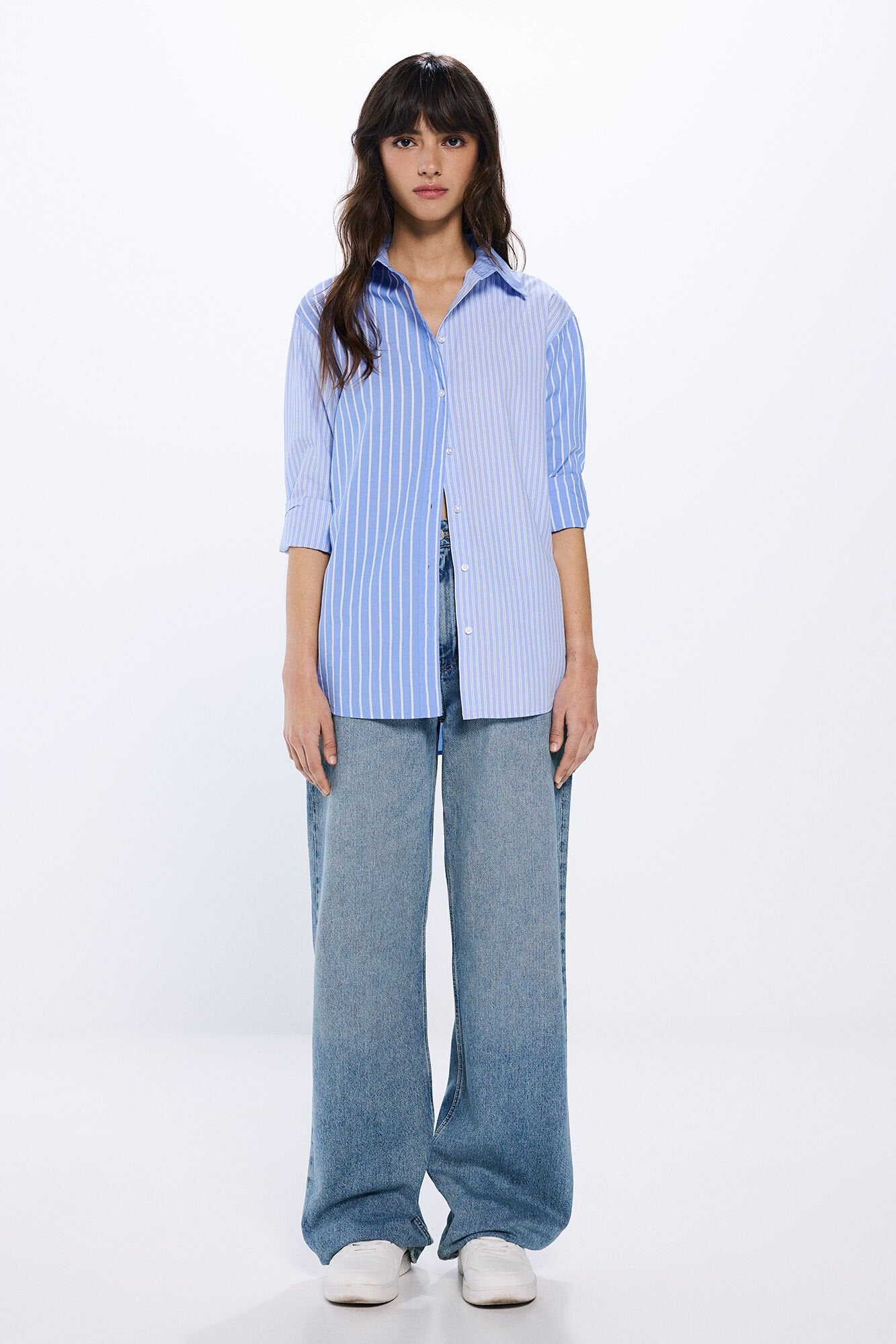 Springfield_Oversized Mixed Striped Shirt_6799739_16_02