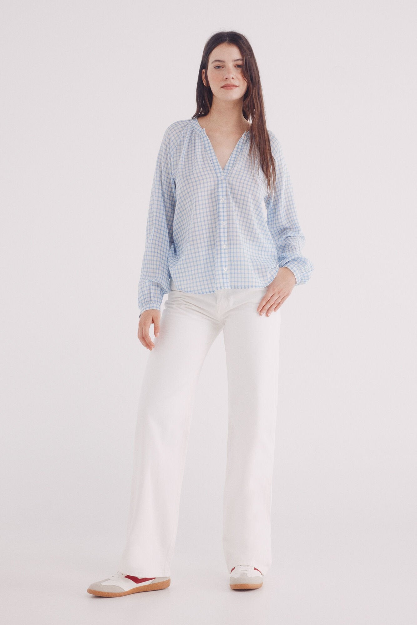 Springfield_Mandarin Collar Volume Blouse_6799742_80_03