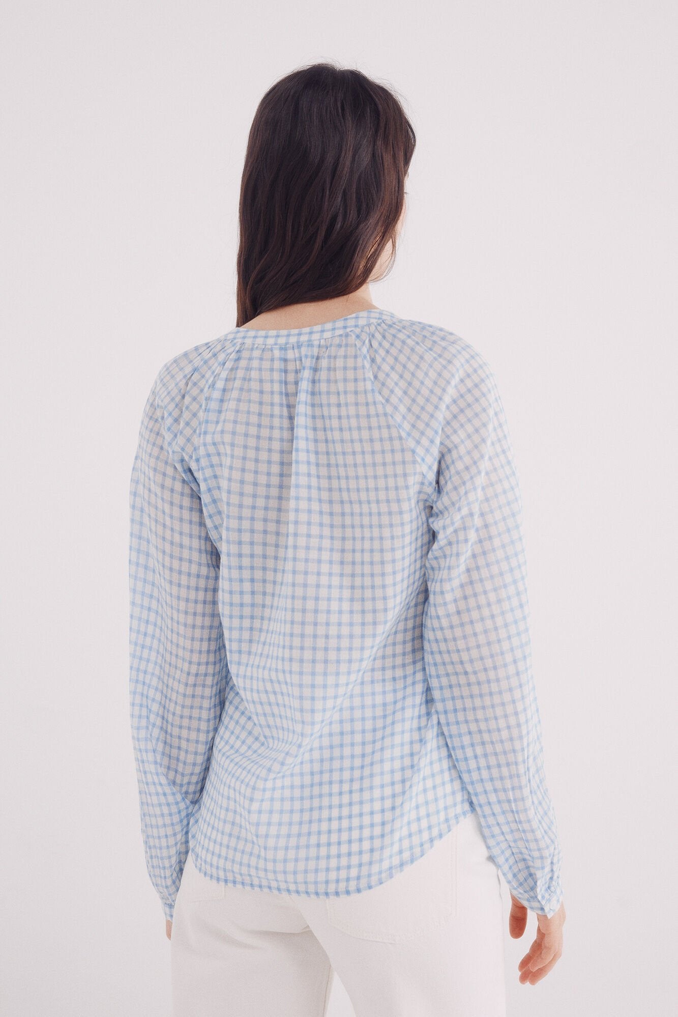 Springfield_Mandarin Collar Volume Blouse_6799742_80_04