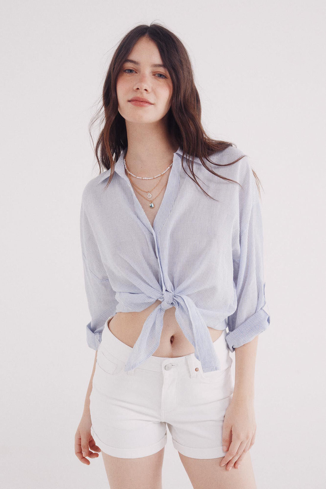 Springfield_Knotted Blouse in Cotton Hem_6799746_80_01