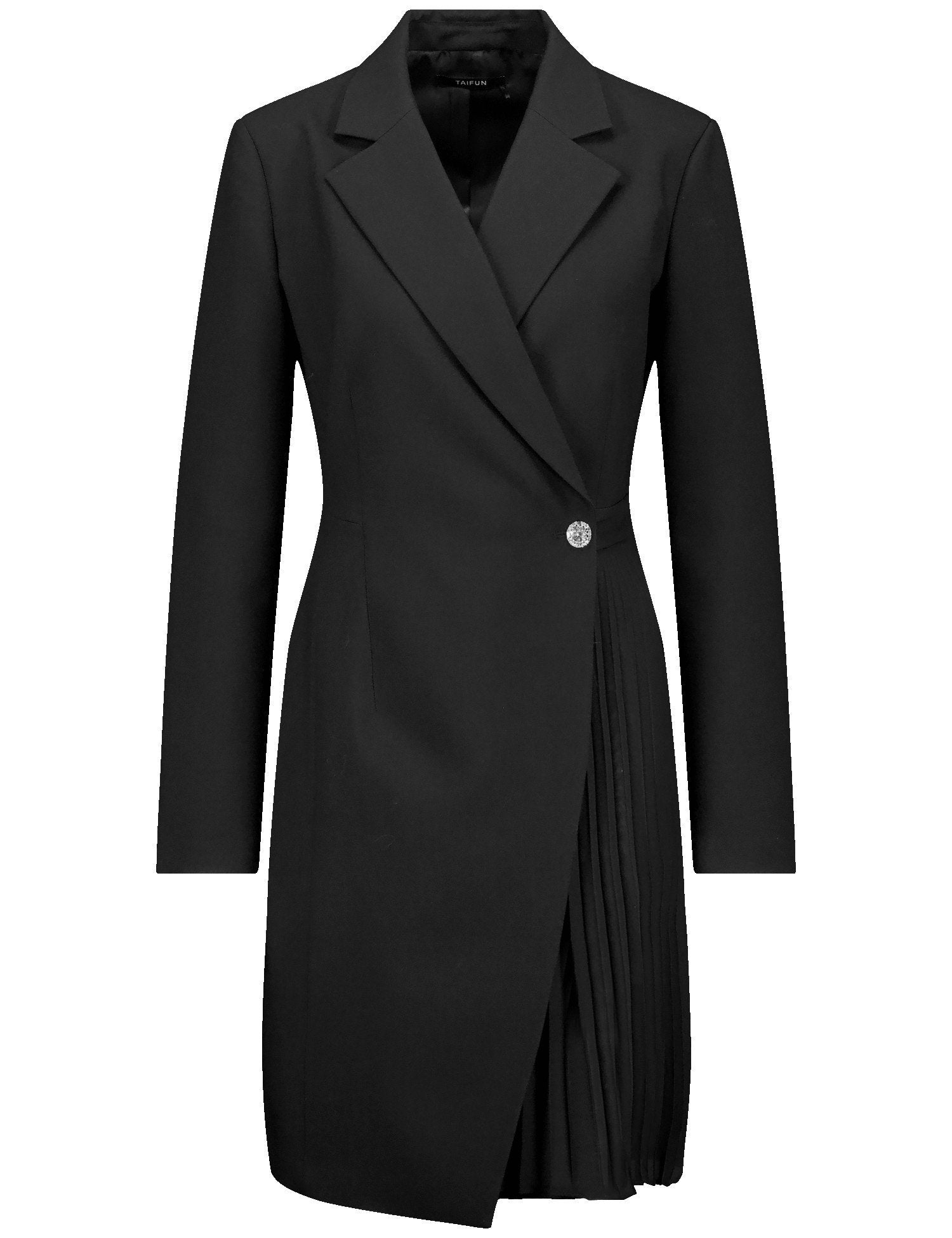 Elegant Blazer Dress With A Wrap-Over Effect_02