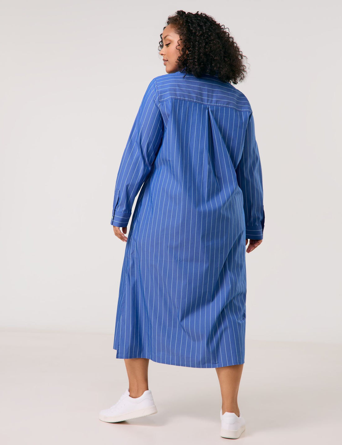 Samoon_Cotton Dress with a Striped Pattern and Drawstring_680607-21126_8962_03